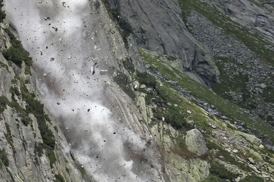 Rockfall hazard